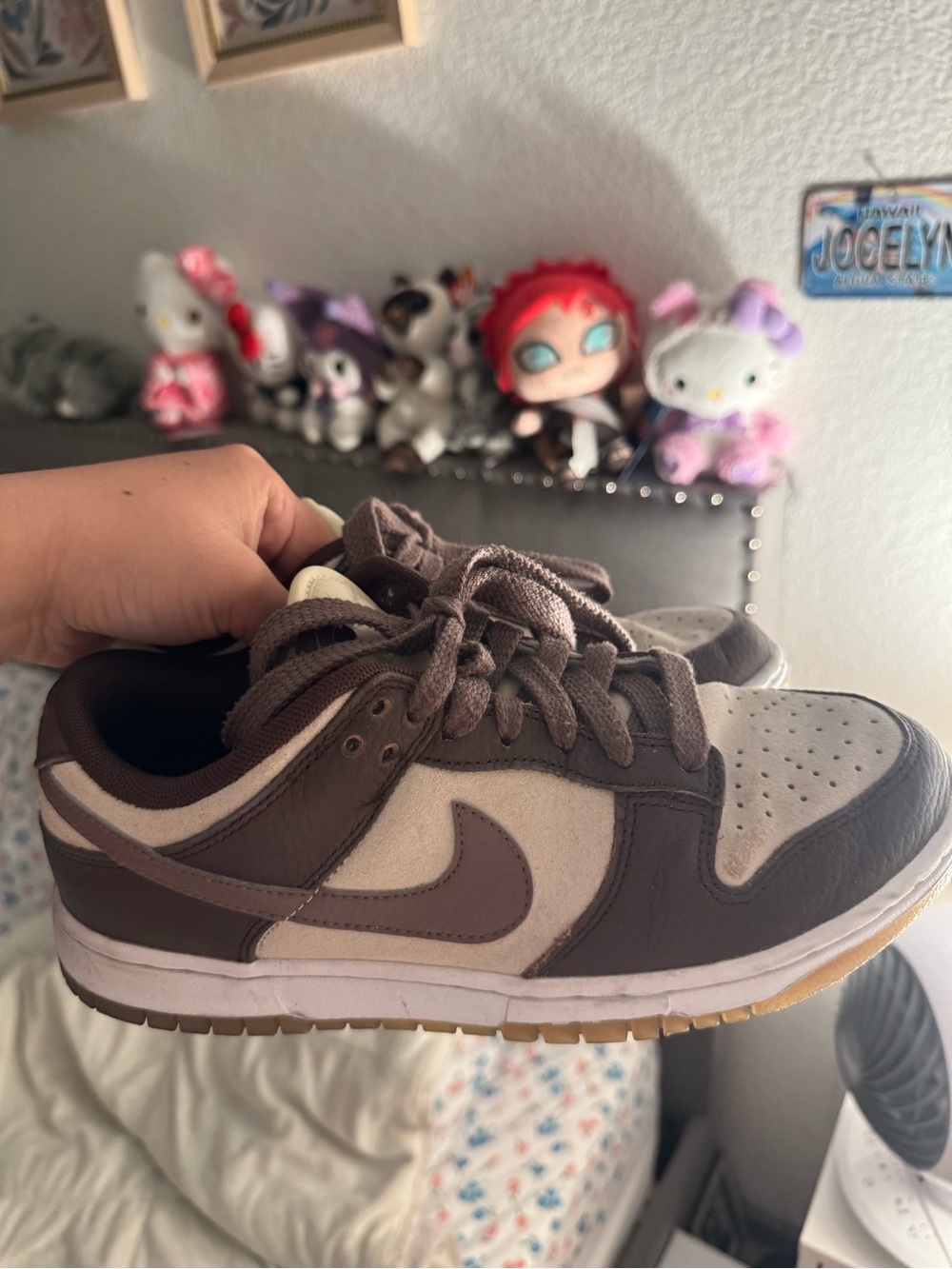 Nike dunks Brown and Cream sneakers